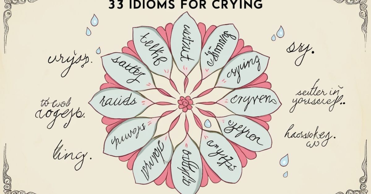 33 Idioms for Crying