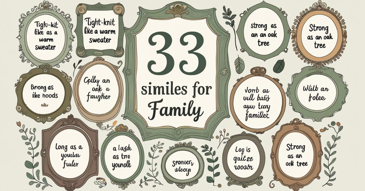 33 Similes for Family