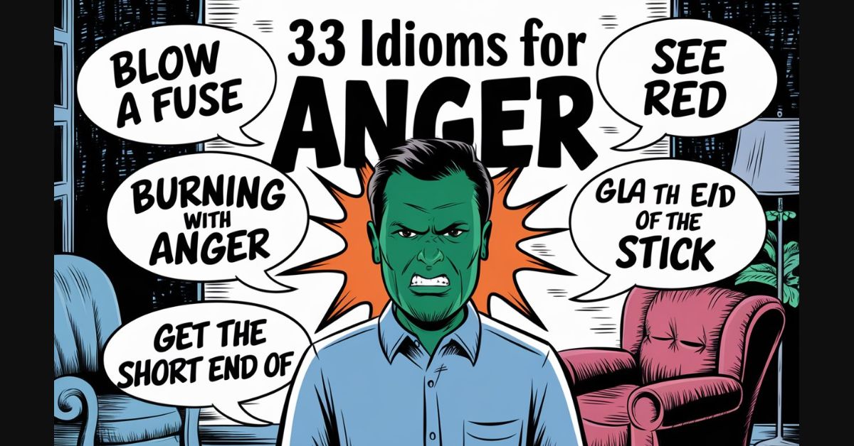 33 idioms for angery