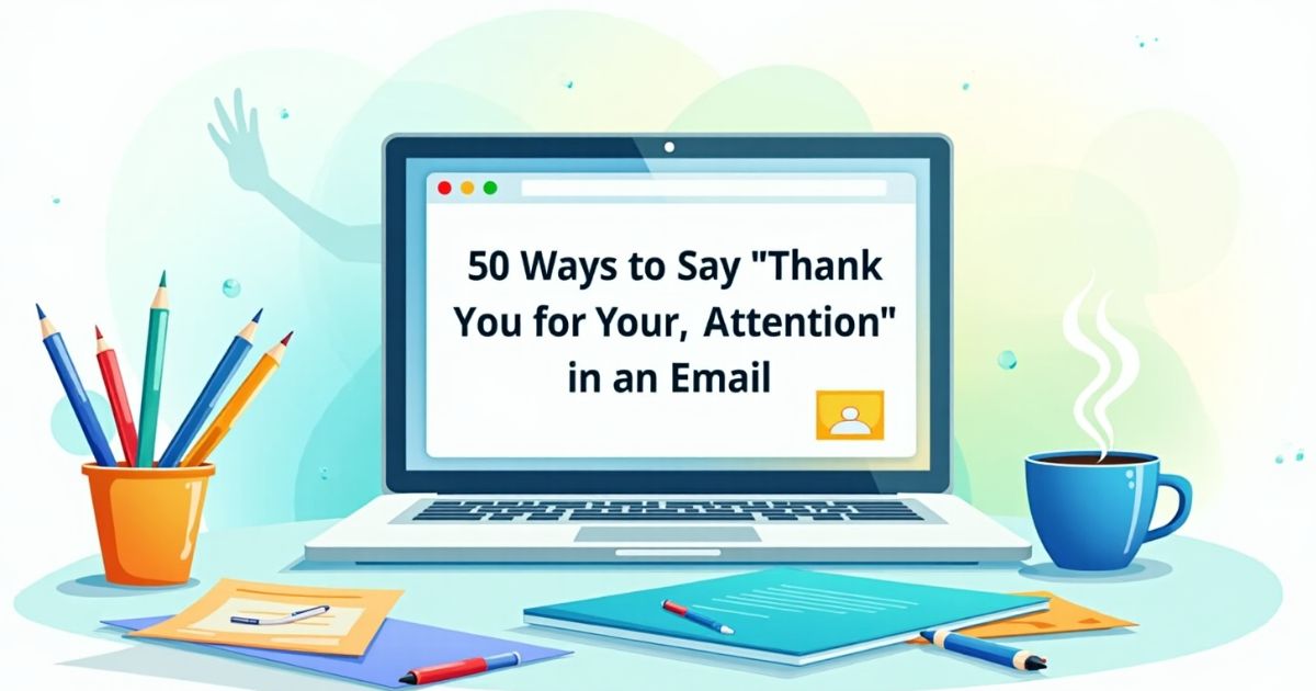 50 Ways to Say “Thank You for Your Attention” in an Email