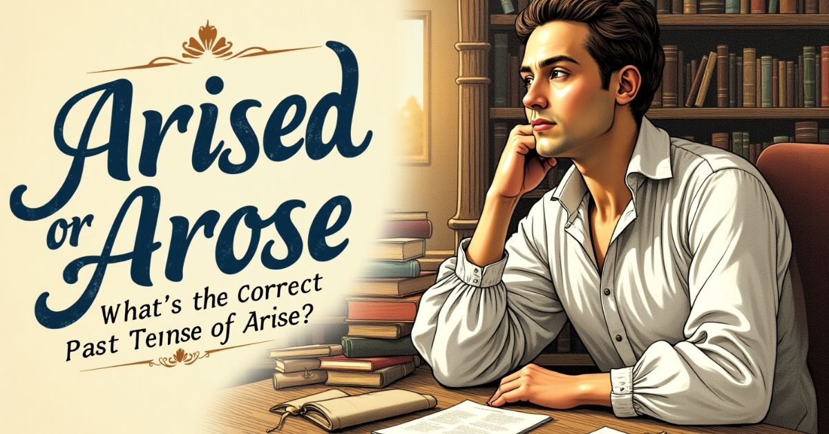 Arised or Arose What’s the Correct Past Tense of Arise