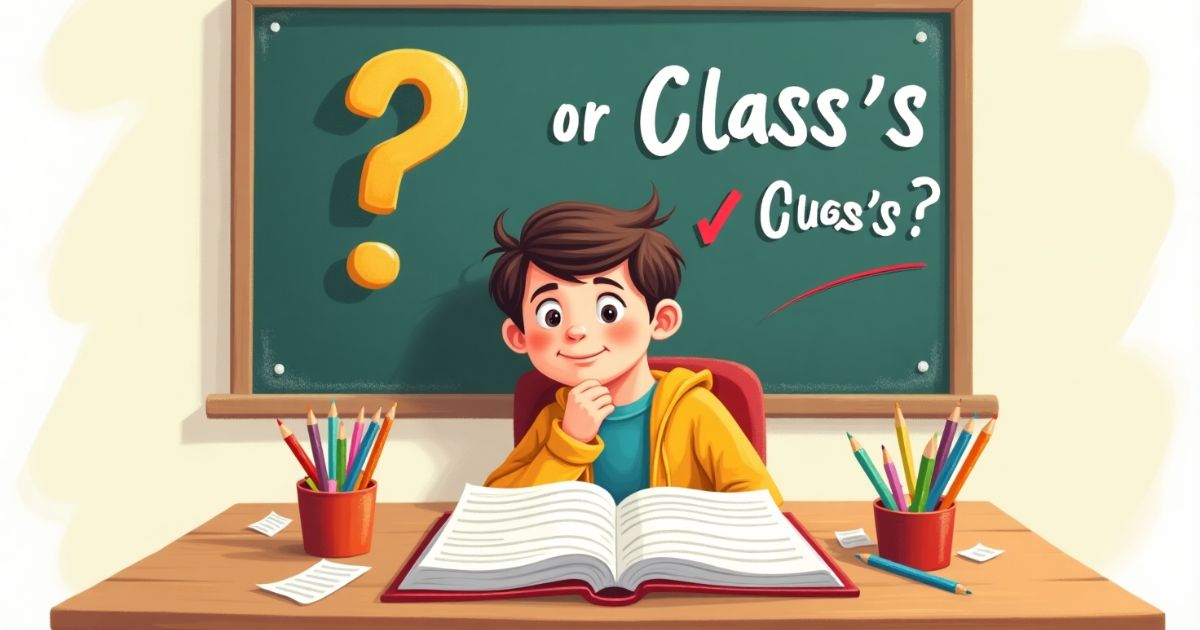 Class’ or Class’s Understanding Possessives in English (1)