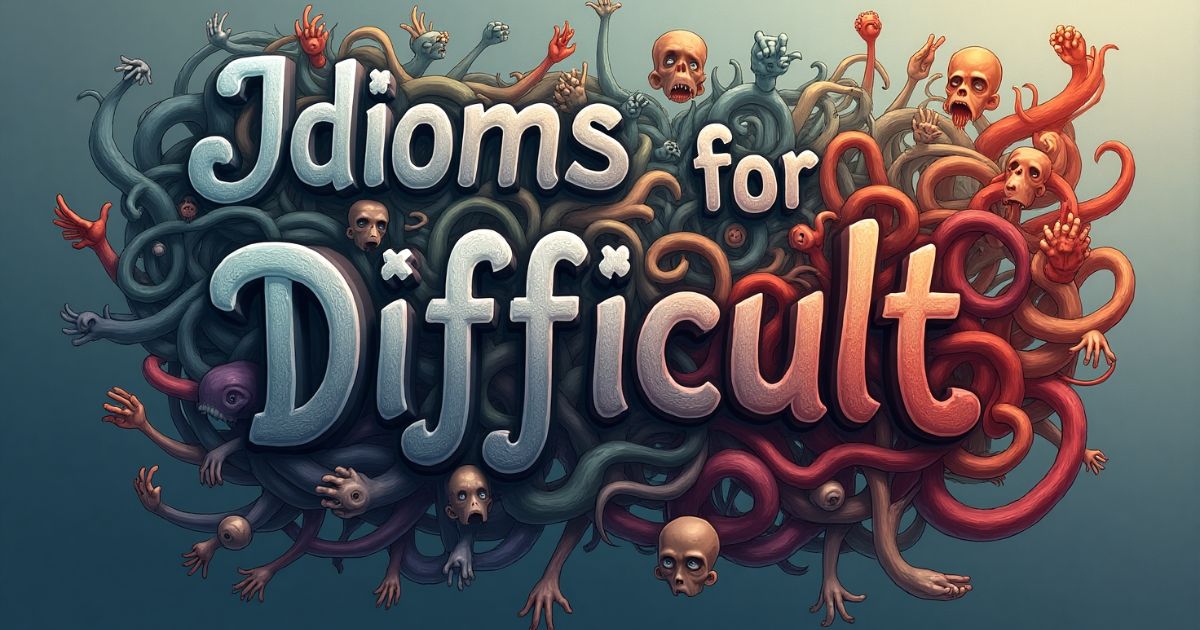 Idioms for Difficult