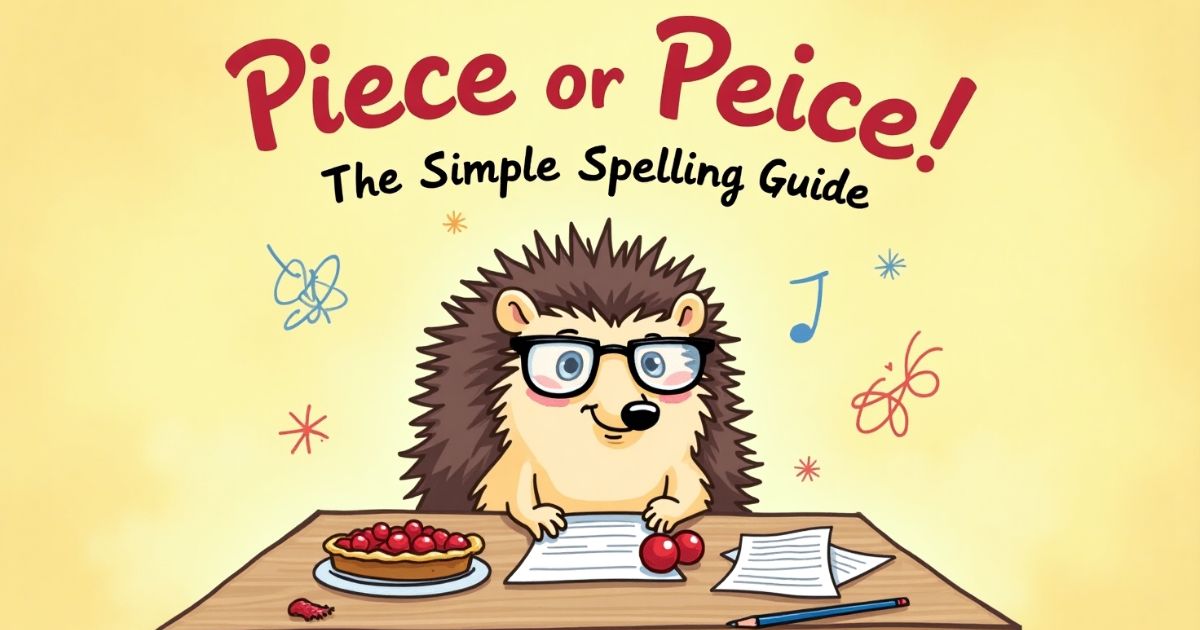 “Piece or Peice’’ The Simple Spelling Guide