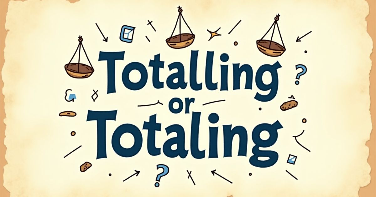 Totalling or Totaling Which Spelling to Use