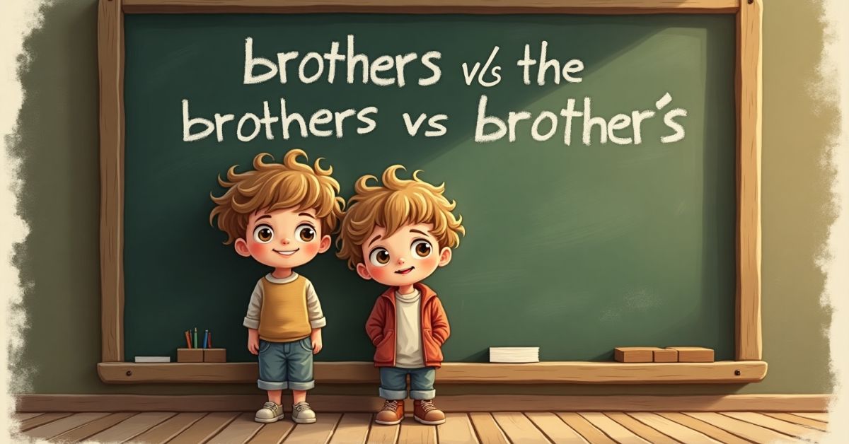 Why Understanding “Brothers” vs “Brother’s” Matters