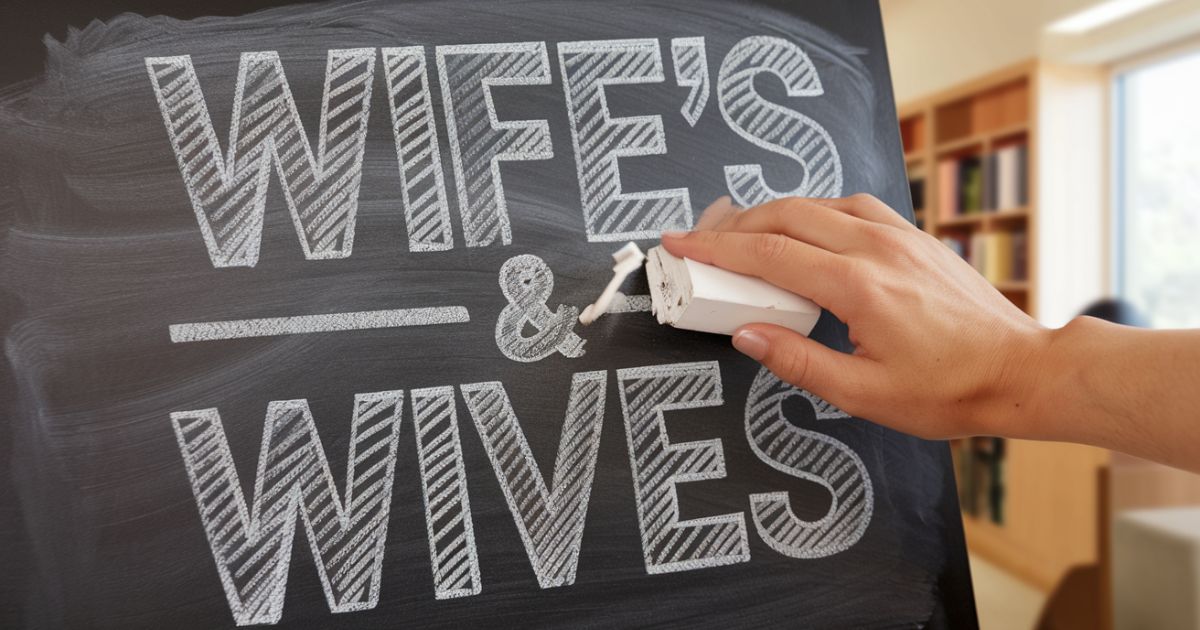 Wife’s or Wives’ Unraveling the Mystery of Possessive Forms