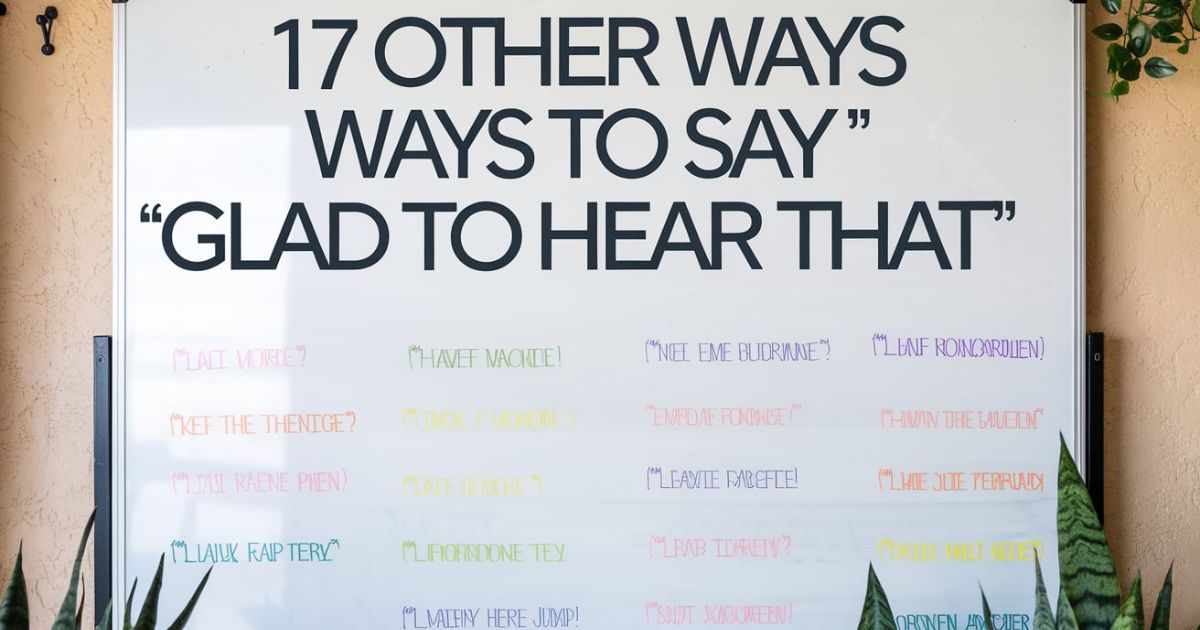 Navigate through 11 diverse expressions beyond 'Glad to Hear That' to elevate your communication skills and enrich interactions.